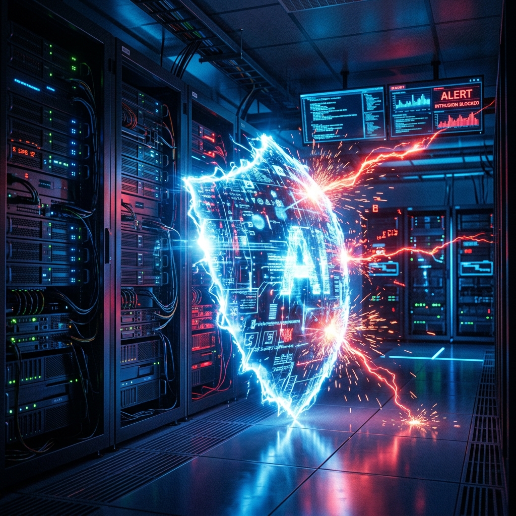 Agente autónomo de Inteligencia artificial actuando como escudo defensivo cibernético